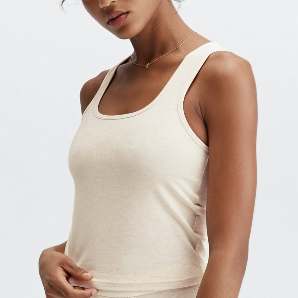Fabletics 24/7 Britt Tank in Tapioca Heather